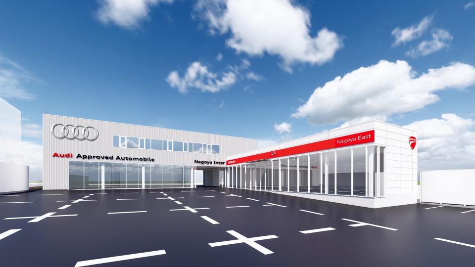 Audi Approved Automobile 名古屋インター、 日本初Ducati正規販売店の併設店として4月18日にグランドオープン