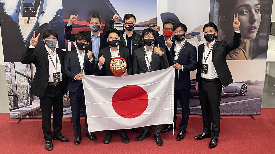 Audi eTwin Cup世界大会で、日本代表チームがサービス部門で第2位に