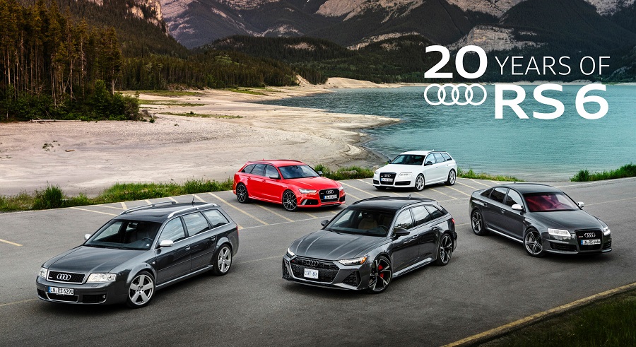 Audi RS 6、4世代で20周年を迎える：実用的なスタイルを備えた、ハイパフォーマンスモデルの歴史（ドイツ本国発表資料）